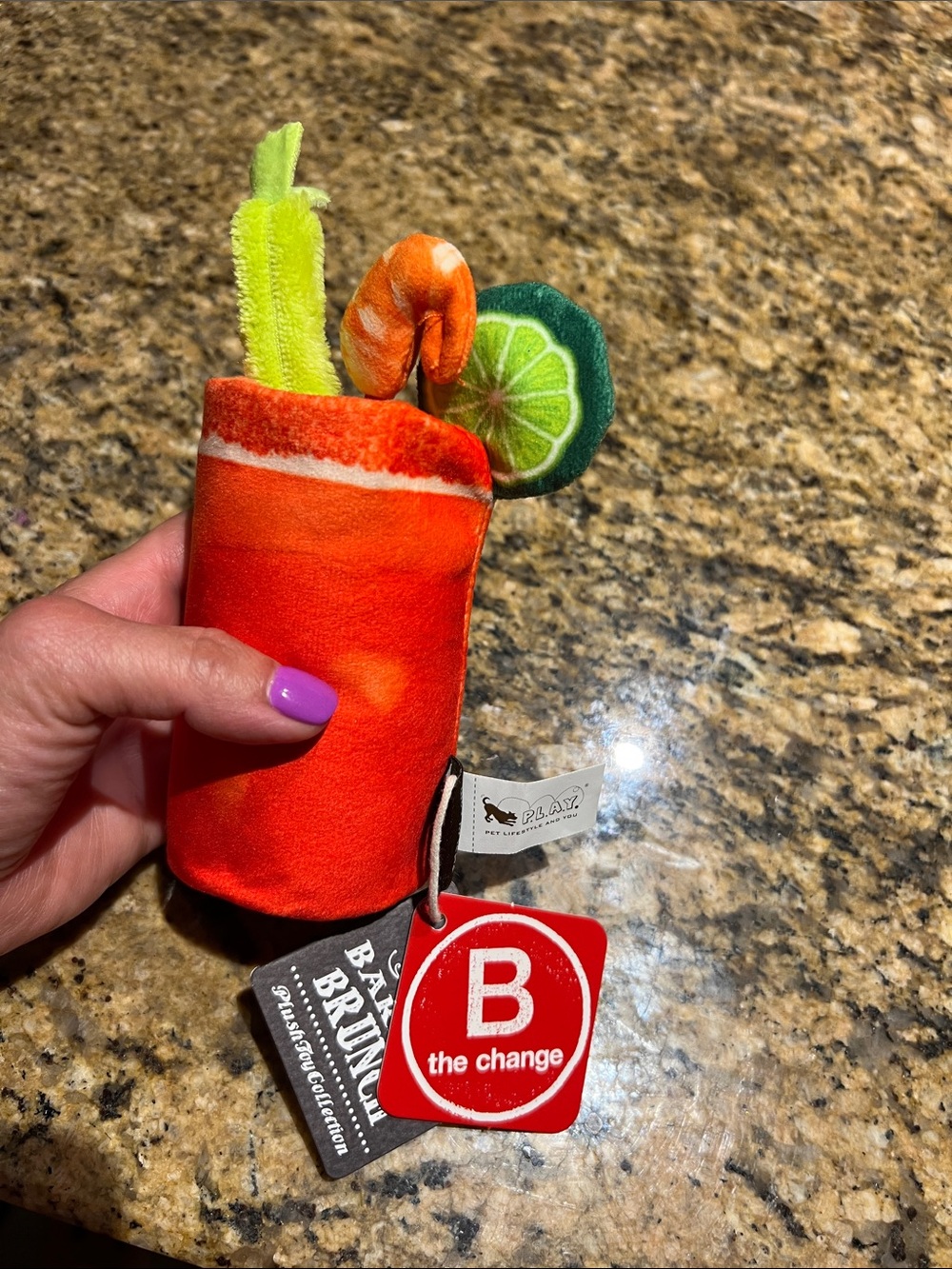 NWT Buddy Mary Plush Cocktail Dog Toy
